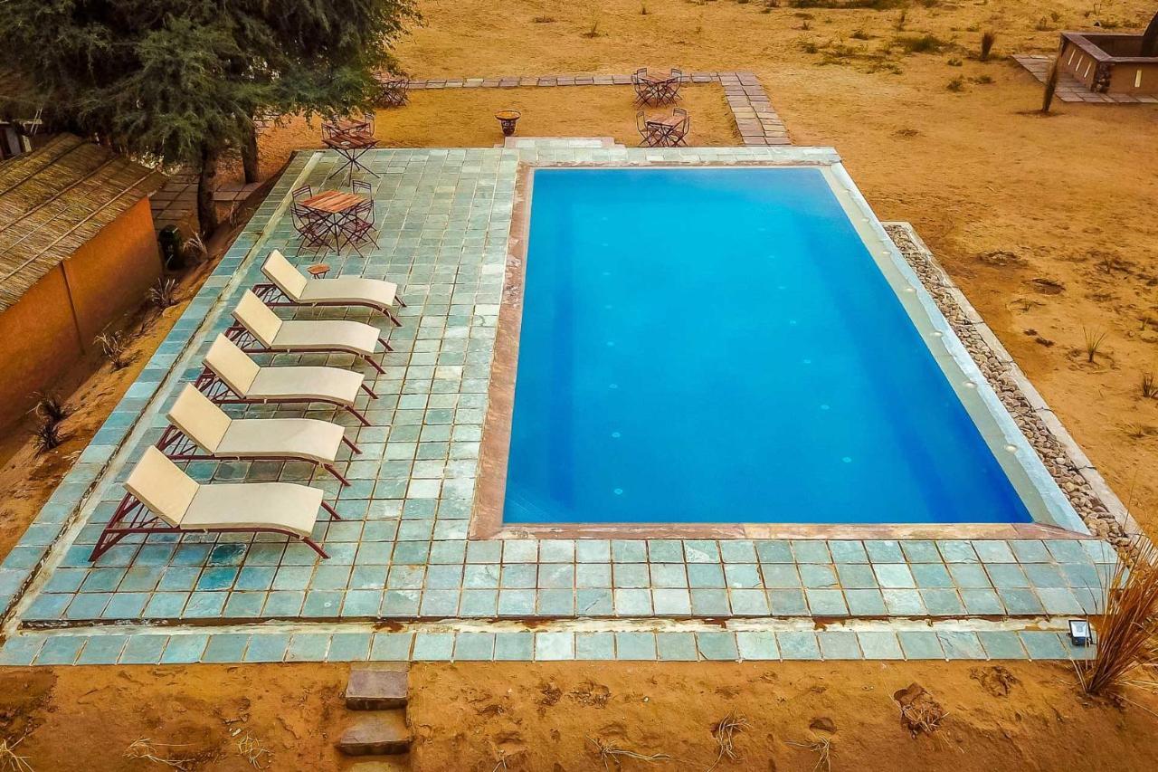 Camp Lands End Hotel Pushkar Bagian luar foto