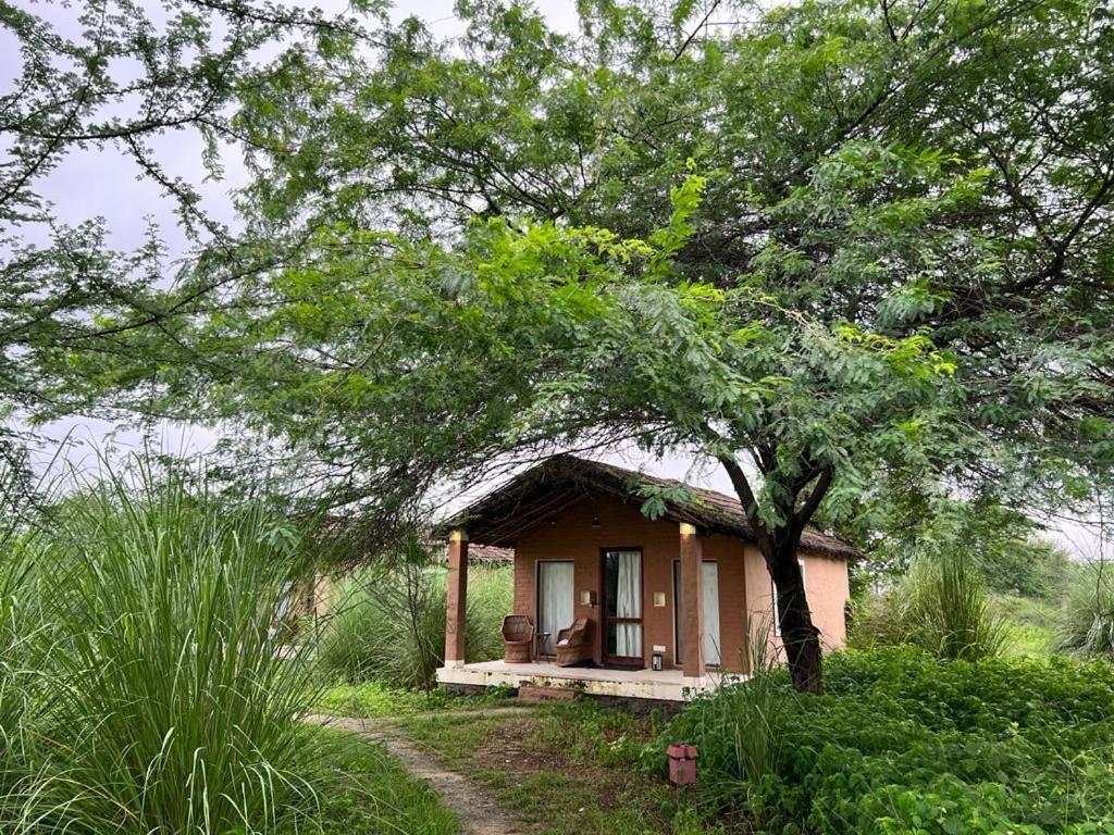 Camp Lands End Hotel Pushkar Bagian luar foto